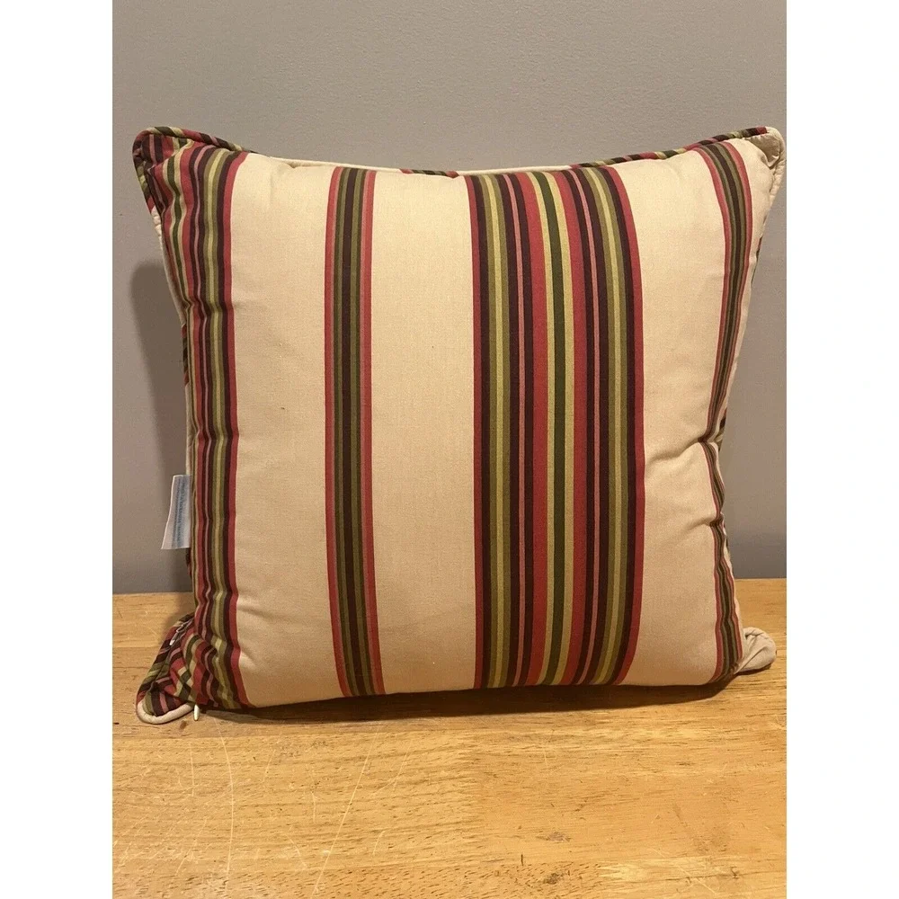Waverly‎ Garden Room Norfolk Rose Embroidered Throw Pillow 16x16